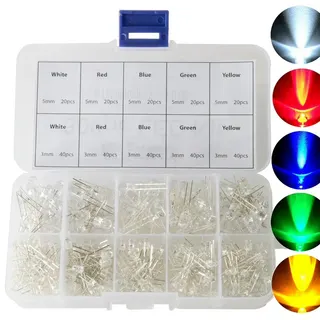 300Pcs 3mm Led Box ( Crystal Clear)
